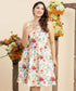 Sleeveless Round Neck Pleated Dress